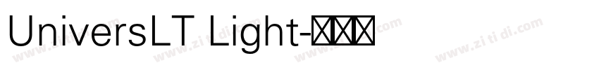 UniversLT Light字体转换